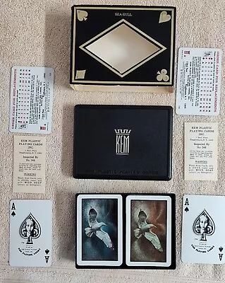 Vtg 1978 Kem Playing Cards Sea Gull Double Deck With Box Slipcover Complete Read • £23.15