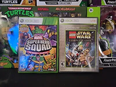 $13.22 • Buy Marvel Super Hero Squad And Lego Star Wars Xbox 360 2 Game Bundle