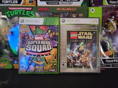 $13.22 • Buy Marvel Super Hero Squad And Lego Star Wars Xbox 360 2 Game Bundle