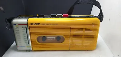 Vintage Sharp Radio Cassette QT-V5(Y) Yellow Stranger Things  STRICTLY As-is • $15