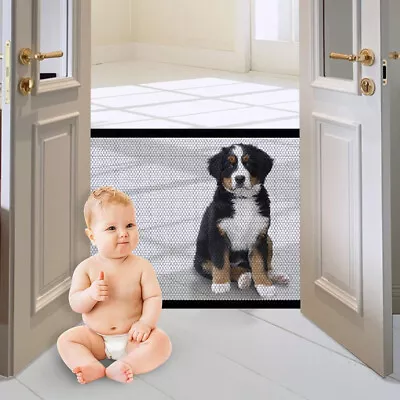 Cozy Pet Playpen Dog Puppy Mesh Gate Door Folding Fence Safe Guard Enclosure • £7.19