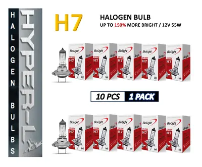 H7 Halogen 12V 55W Super Bright Upgrade Headlight Bulb(10 PACK) • $22.95