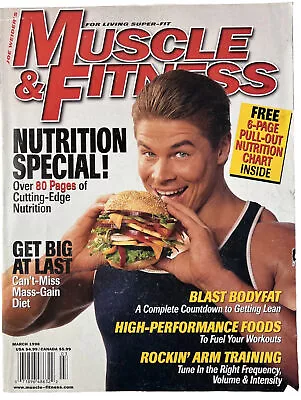 Joe Weider’s Muscle & Fitness Magazine March 1998 Bodybuilding/Training • $22.95