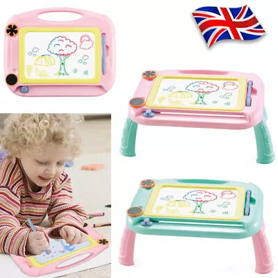 Kids Drawing Board Magnetic Writing Sketch Pad Erasable Magic Doodle Toys UK • £8.59