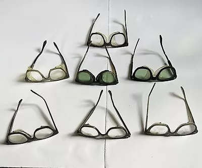 $450 • Buy Lot Of 7 Vintage AO American Optical Military Eyeglasses Safety Glasses