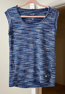 Marika Athletic Top Exercise Fitness Blue Space Dye Gym Women's Small • $7.87
