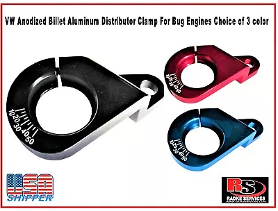VW Anodized Billet Aluminum Distributor Clamp For Bug Engines Choice Of 3 Color • $38.95