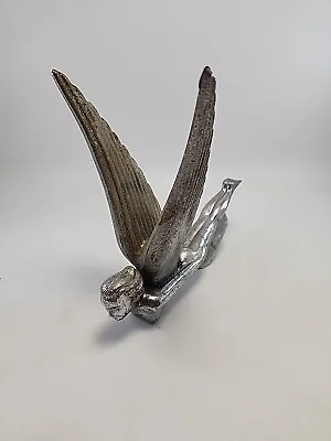 Vintage Flying Goddess Hood Ornament Steel • $145.99