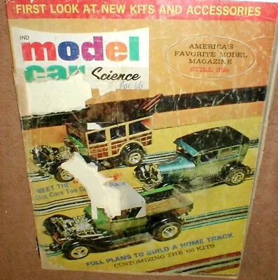 Model Car Science March 1966 Magazine Table Top Slot Car Racing Section Original • $19.99