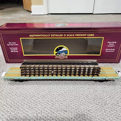 MTH Premier Union Pacific 60' Flat Car W/Track Load NIB From Set 20-92036E 91573 • $51