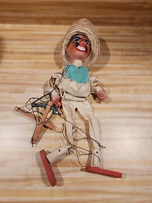 Vintage Mexican Folk Art Hombres Marionette String Puppet • $19.99