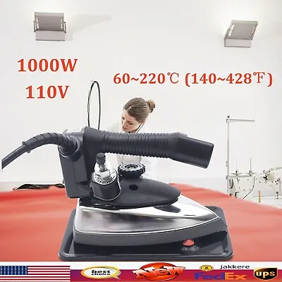 Gravity Feed Industrial Electric Steam Iron Set 1000W Iron System Industrial USA • $81