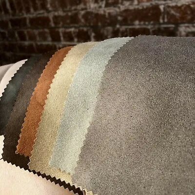 £15 • Buy Faux Suede Leatherette Upholstery Fabric For Furnishings & Cushions Per Metre