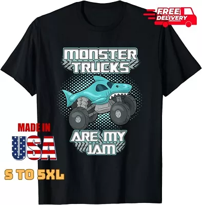 Monster Truck Sharks Are My Jam Birthday Gift T-shirt Monster Truck Shirts • $9.21