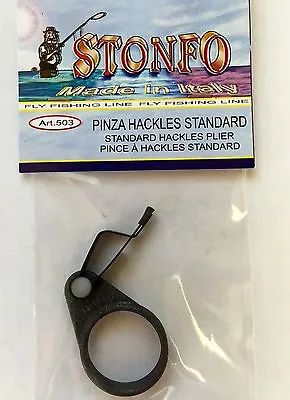 STONFO SOFT TOUCH RING HACKLE PLIERS. FLY TYING TOOL.  New • $7.99