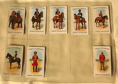 High Value Wills Scissors Cards 1912  Indian Regiments - 8/50 • £7.95