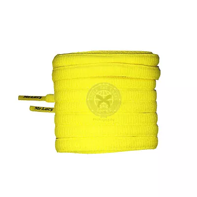 Mr Lacy Slimmies - Yellow Oval Shoelaces (130cm Length | 8mm Width) • £4.99