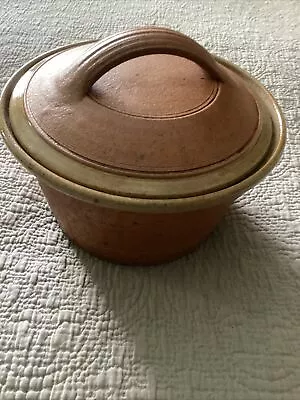 A & J YOUNG GRESHAM STUDIO POTTERY LARGE LIDDED SERVING Dish • £160