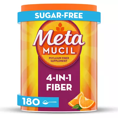 Metamucil Fiber Supplement 4-in-1 For Digestive Health Orange 180 Servings • $32.96