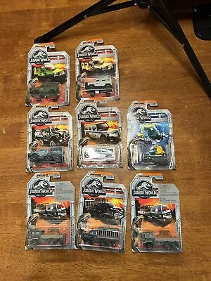 Jurassic World Matchbox Car Lot Of Eight Cars • $10