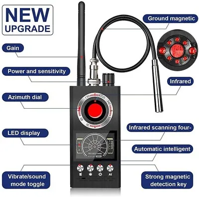 GPS RF K68 Anti-Spy Scanner Detector Camera GSM Audio Bug Finder Tracker 2024 • $45.99