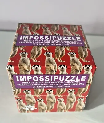 Impossipuzzle ~ Meerkats ~ 100 Piece Jigsaw Puzzle In Box ~ New & Sealed • £3.99