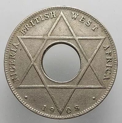 £4.99 • Buy British West America Nigeria One Tenth Of A Penny 1908 Coin Edward VII M14