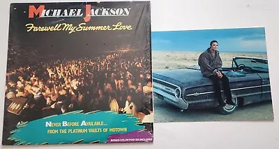 Michael Jackson - Farewell My Summer Love - 1984 Motown W/Poster + RARE Picture • $12