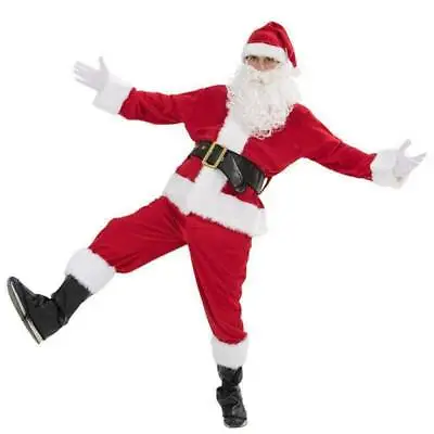 £12.99 • Buy SANTA CLAUS ELF XMAS THEMED COSTUME Christmas Suit Fancy Dress Outfit Adult Hat