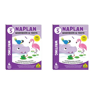 2x School Zone Year 5 Naplan*-style Writing Workbook And Tests Kids Book 9y+ • $27