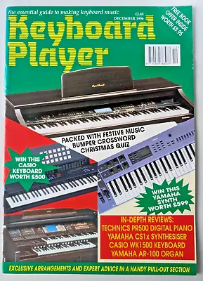 Keyboard Player December 1996 199 Technics PR500 Yamaha CS1x AR-100 CasioWK1500 • £2.99