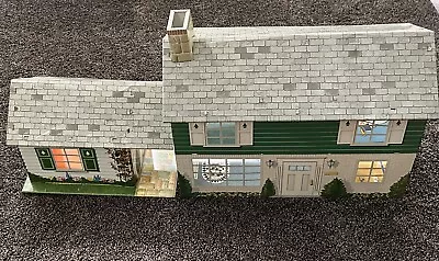 Vintage Marx Tin Litho Two Story Dollhouse W/Garage Dolls Kids Collectible • $125