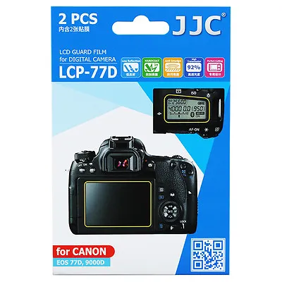 2PCS JJC LCD Guard Film Camera Display Screen Protector For CANON EOS 77D 9000D • $13.19