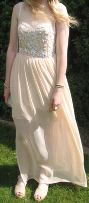 £49.95 • Buy Ladies / Girls Pink / Peach Formal Prom / Evening Dress By Lipsy