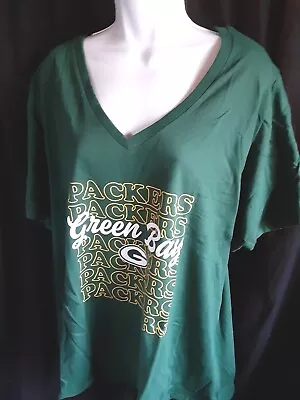 Green Bay Packers Women's NFL Team Apparel Plus Size Shirt 1X2X3X Or 4X • $16.99