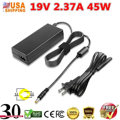 19V 2.37A Laptop Charger AC Adapter Power Cord Supply For Toshiba Satellite US • $10.49