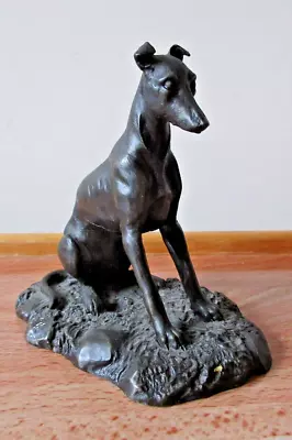 Vintage Heredities Cold Cast Bronze Greyhound Whippet Dog Sculpture Figurine • $31.11