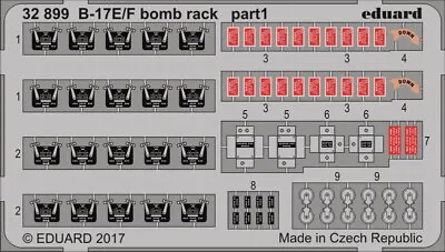 Eduard 1/32 B-17E/F Bomb Rack (HK Models) 32899 • $14.73