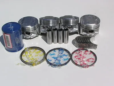 JDM High Compression  ZC P29 Piston Kit Pistons Rings Bearings D16Y D16 75mm HOT • $159.95