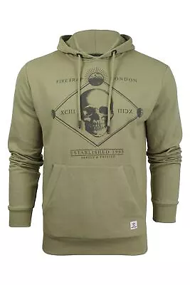 Firetrap Mens Hoodie  Cotton Rich Fashion Sweat Top • £9.95