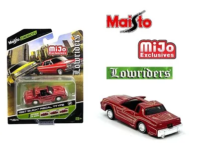 1987 Buick Regal T-Type – Red – Design Lowriders 1/64 Maisto 15494-23E • $14.99