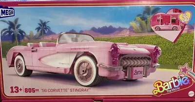 MEGA Barbie The Movie 56 CORVETTE STINGRAY Building Set HRY24 IN SHIPPING BOX  • $160