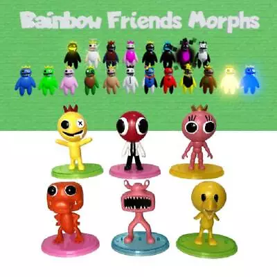 Roblox Rainbow Friends Q Version Pvc Figurines For Kids' Themed Parties And • £11.71