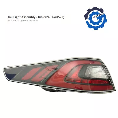 OEM Kia Left LED Tail Light Lamp 2013-16 Kia Optima Hybrid 92401-4U520 Cracked* • $249.95