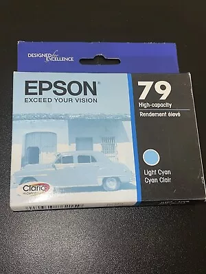 Epson 79 Light Cyan High Yield Ink Cartridge Expiration 11/2017 • $18