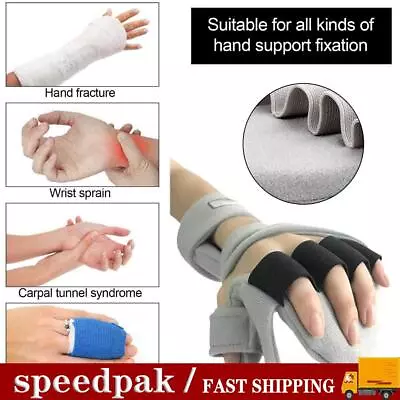 Resting Hand Splint Stroke Hand Splint Adjustable For Sprains And Women# N9U6 • £12.23