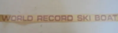 Mastercraft Boat Decal Vinyl Sticker World Record Ski Boat Red 27  X 1.5  • $10.99