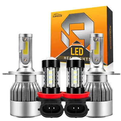 For Honda Fit 2007 2008-2020 LED Headlight Fog Light Bulbs Kit 6x White 8000k • $36.98