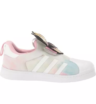 Adidas NEW IN BOX Disney Superstar 360 I Kids Minnie Mouse Shoes Size 3 • $36