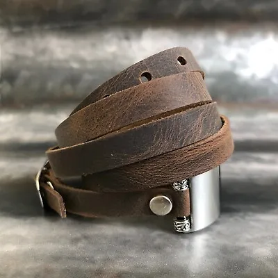 Handcrafted Apple Watch IWatch Band Multi Wrap Leather Strap Bracelet • $67.48